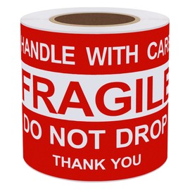 Hylabelest 3" x 5" Do Not Drop Thank You Fragile Sticky Labels 3" x 5"