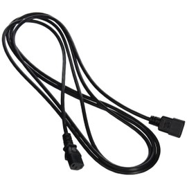 C2G Power Cord, Long Extension Cord, Power Extension Cord, 18 AWG, Black, 12 Feet (3.65 Meters), Cables to Go 53407