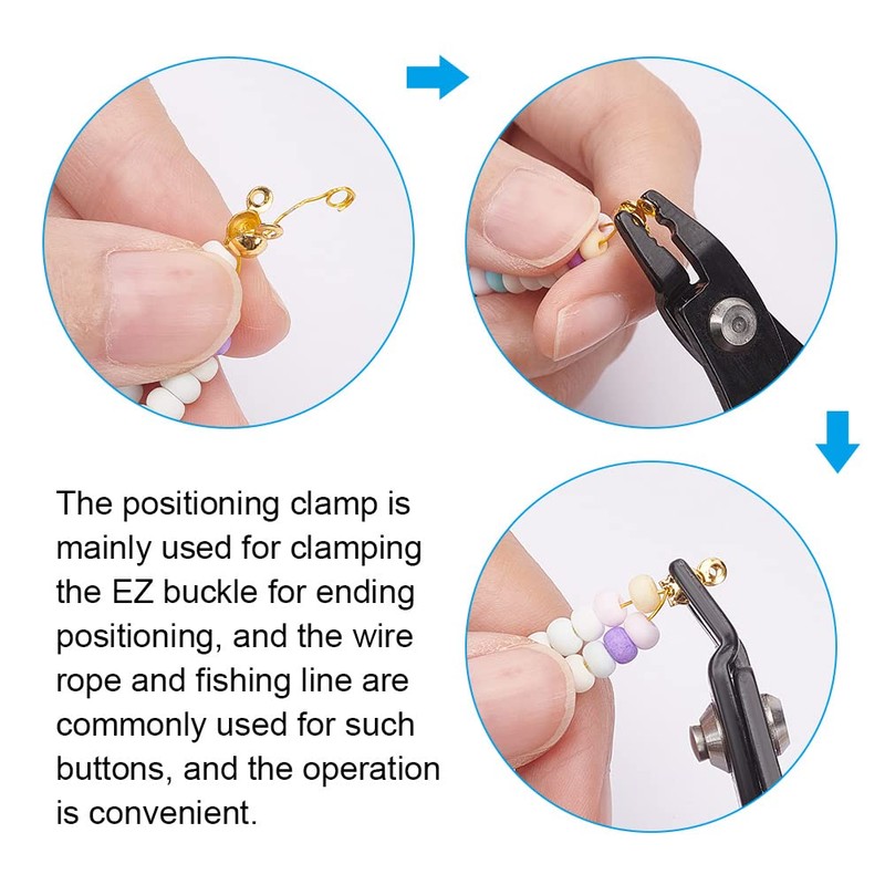 PandaHall Elite 1 Set 45# Steel Jewelry Tools Crimping Crimper
