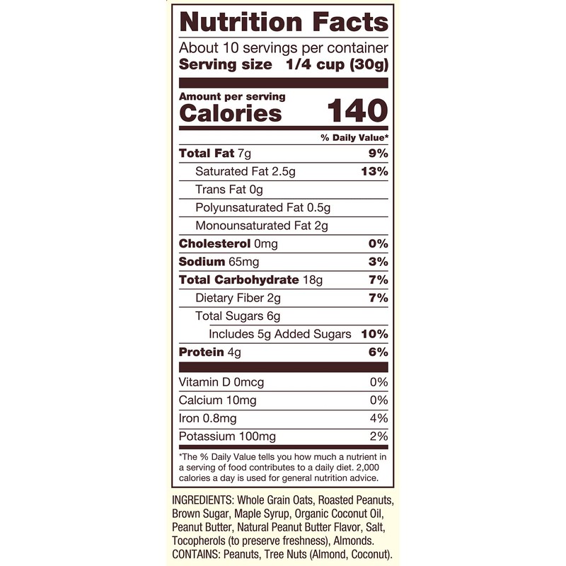 Bob’s Red Mill Peanut Butter Homestyle Granola, 11 Ounce Bag