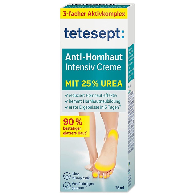 tetesept Anti-Callus Intensive Cream - Foot Cream with Hydro-Lipid Complex