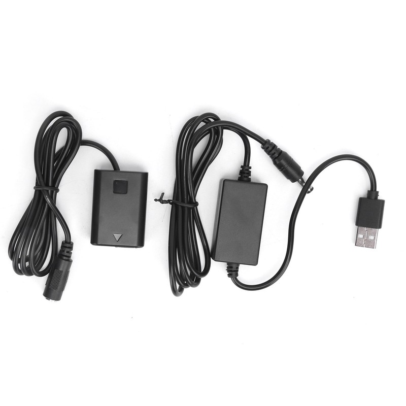 NPFW50 Dummy Battery DC Coupler Power Adapter with USB Drive