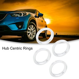 ACROPIX 72.6 to 57.1 mm Hub Centric Rings Silver Tone - Pack of 4