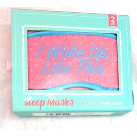 2 Design Sleep Masks - for Better, Deeper Sleep - i Woke up Like This