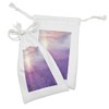 Lunarable Nature Fabric Pouch Set of 2, Sunset Horizon over