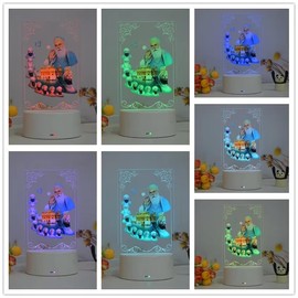 Sikh Ten Guru Multicolor Lamp for Table Top Golden Temple Photo Sikh Temple with Guru Nanak Dev Ji Lights Photo Guru Gobind Singh Ji lamp for Punjabi Home Decor Gurudwara Sikh Photo Lamp Diwali Gift