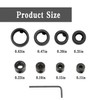 8PCS 3-16mm Step Drill Bit Depth Stops with Hex Wrench,