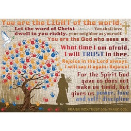 Christian Bible Puzzles for Adults, Religious Jigsaw Puzzles 1000 Pieces, Inspirational Bible Verses Jigsaw Puzzles as Religious Wall Decor