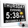 MASSII 8 Inch Extra Large Upgraded Dementia Clock 19 Alarms