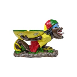 f.e.s.s. 18" Large Jamaican Man with Bowl Ashtray on His Back LJA3