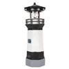 Solar Lighthouse 360 Degree Rotating Lighthouse Decoration Fadeless Resin LED