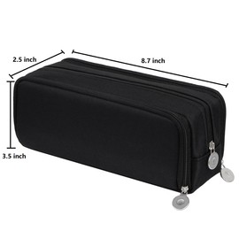 Big Capacity Pencil Case Large Storage Pencil Bag Pouch Marker 3 Compartment Stationery Pen Cases Holder for Adults Office Organizer Gifts