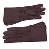 Generic Genuine Leather Medieval Long Cuff Gloves, Brown, X-Large