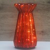 CFDECOR Mercury Glass Pillar Candle Pedestal Holders with Fairy Lights,