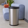 Tramontina 81200/004DS 13 Gallon Stainless Steel Open Top Round Bin