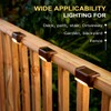 Phereu Solar Deck Lights Outdoor, 16 Pack Step LED Waterproof