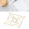 100pcs Paper Clips Portable Anti Electroplating Gold Cute Shaped Metal
