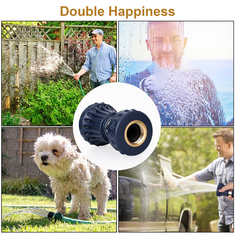 Heavy Duty Fire Water Nozzle, Blue Fireman Style Garden Hose