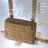 WYNEX Laser Cut Design Tactical Chest Bag, Molle Chest Bag,