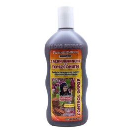 Shampoo Cacahuananche Y Tepezcohuite 550ml Del Indio Papago Control Grasa Capilar Hidrata Keratina Hidrolizada Sauco