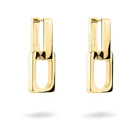 Liebeskind Berlin Creole Earrings 3.5 cm with Removable Element Made of Stainless Steel, Stainless Steel, none