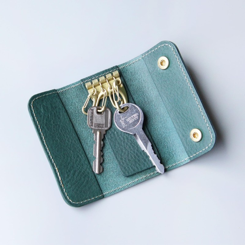 Polcolosso Leather Key Case, Genuine Leather, Smart Key Case, Men's,