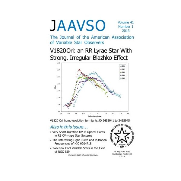The Journal of the American Association of Variable Star Observers