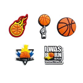 BOWNDY Basketball Shoe Charms for Clog Shoe Decoration,Sports Ball Basketball Soccer Football Softball Volleyball Charms,Bulk Charms,Charms Cute,Random Charms