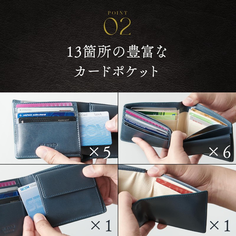 Gravio Tochigi Leather Bifold Wallet/Top-notch Wallet, Made by Artisans/Men's, Bifold