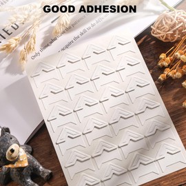 White Photo Corners Self-Adhesive, 120 Pcs Acid Free Photo Corners for Scrapbooking, Photo Picture Mounting Corners for Photo Album, DIY Scrapbook Stickers, Memory Books, Diary, by CHIALLCO