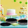 SietDESEO 50 Pieces Black Paper Plates 7 Inch