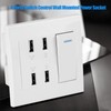 QANYEGN 4 Port Wall Outlet, USB Wall Mounted Socket, USB