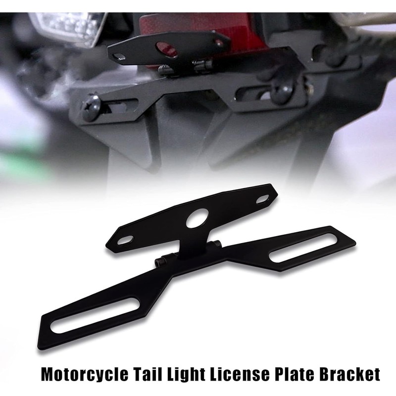 Motorcycle License Plate Bracket, Motorcycle License Plate Mount Adjustable Motorcycle
