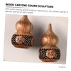 CORHAD Carving Gourd Sculpture Aroma Beads Holder Wood Craft Aroma