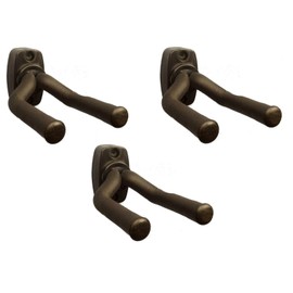 Zenison Set of 3 Guitar Wall Mount Hooks Hangers Display Adjustable Acoustics Electrics Bass