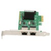 PCI E NIC Network Card 2 Way RJ45 Port for