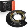 A-Premium Rear Driver Loaded Parking Brake Backing Plate Assembly Compatible