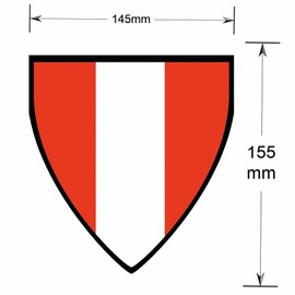 AK Giftshop Peru Pennant Flag Bunting Birthday Wedding Events Decorations - 12pcs / 2.5m Ribbon