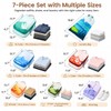 7-Piece Compression Packing Cubes for Travel, Patterned Expandable Luggage Organizer