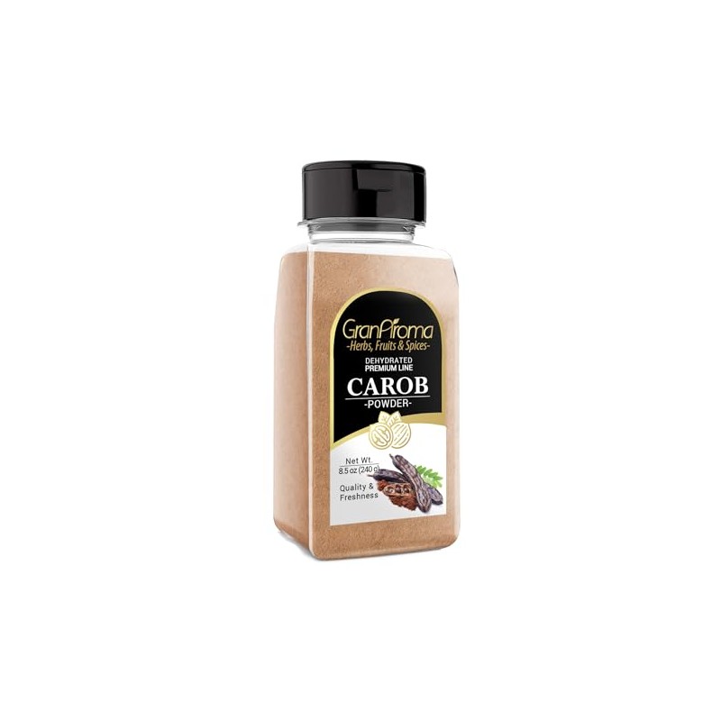 GranAroma Carob Powder, Baked Goods, Shakes & Smoothies (8.5 Ounce)