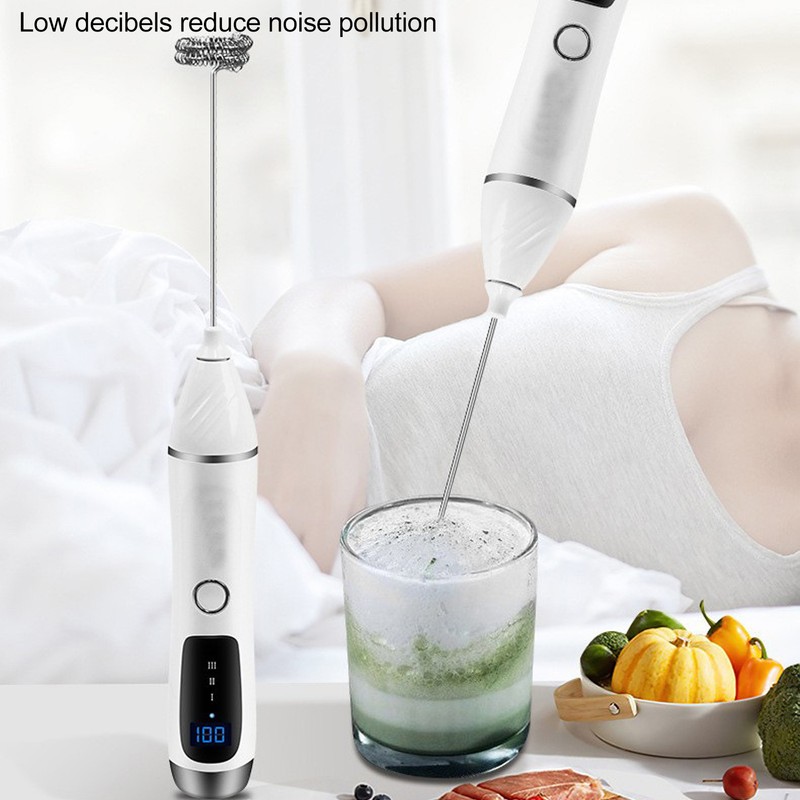 Handheld Electric Milk Frother Wireless Portable Handheld Milk Foam Maker