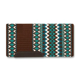 Mayatex Kiva 40x34 New Zealand Wool Saddle Blanket Brown 40in x 34in