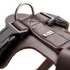 HUNTER AALBORG Dog Harness, Leather, M-L/1, Dark Brown