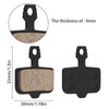 Gulfmew 4 Pairs of Bicycle Disc Brake Pads Compatible with