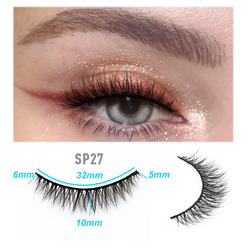 EMEDA 10 Styles False Eyelashes, Natural False Eyelashes, Set of