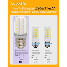 Tupolife E26 LED Refrigerator Light Bulb AC100-265v 3.5W 40Watt Fridge Lamp for Appliance Frigidaire Freezer Bulb, 4W Warm White 3000K, 2 Pack