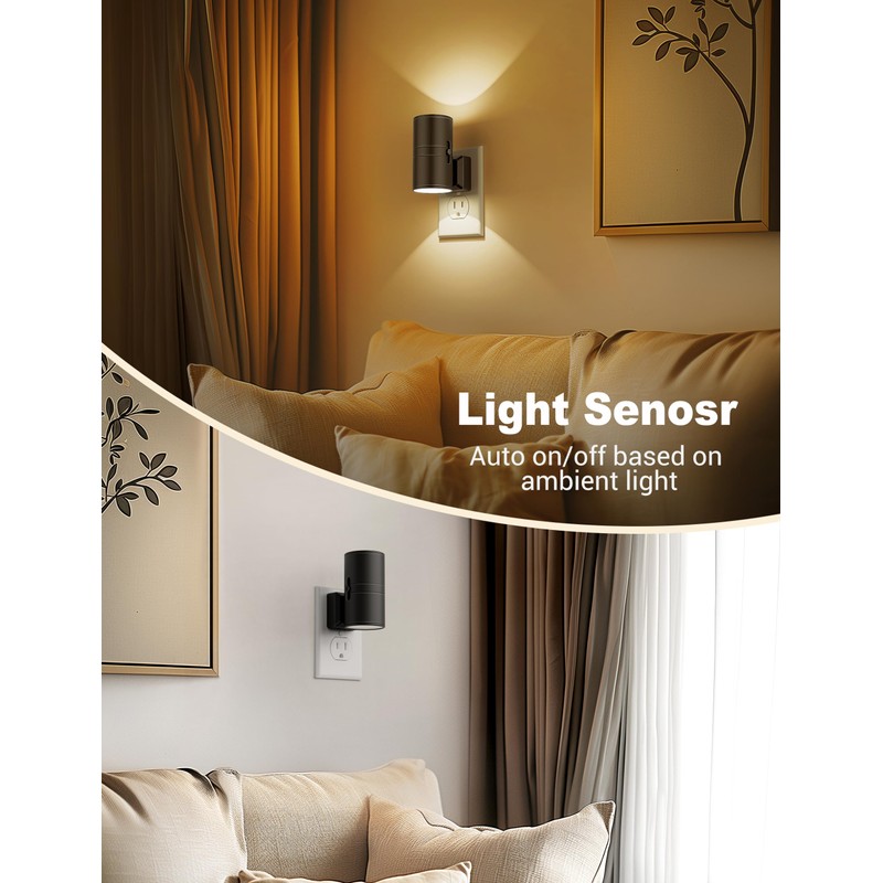 Night Lights Plug into Wall, Dimmable Night Light Plug in,