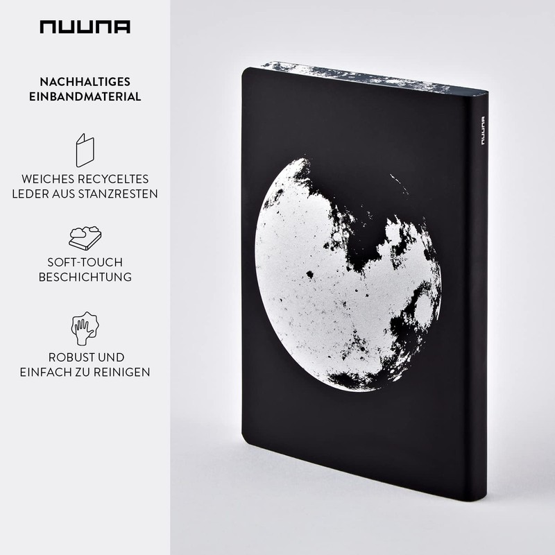 Nuuna Notebook A5+ | Graphic L - Moon | Dotted