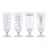 Reed & Barton New Vintage 4Pc Iced Beverage Glass Set,