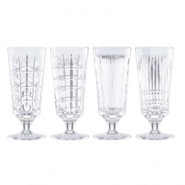 Reed & Barton New Vintage 4Pc Iced Beverage Glass Set, 5.20 LB, Clear